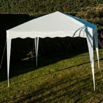 Tente pliable 3x3m blanche-tonnelle